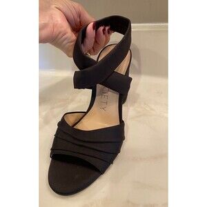 Sole Society Womens Black Dressy Formal Ribbon Anklet Sexy NEW Heels Sz 7 Sandal